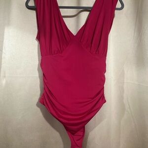 Elegant hot pink Women's Bodysuit
